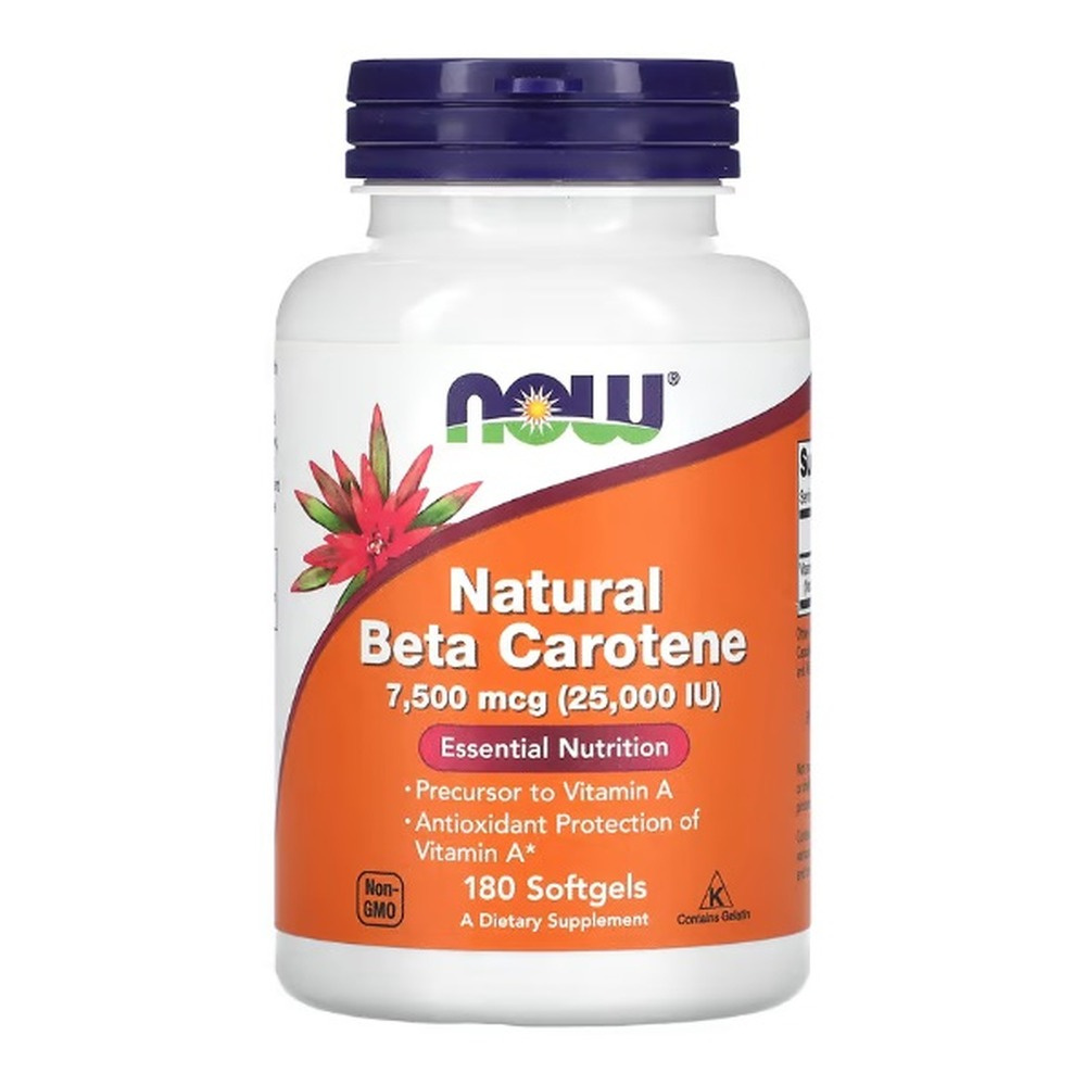 Beta Carotene Natural, 25 000 IU - 180 softgels