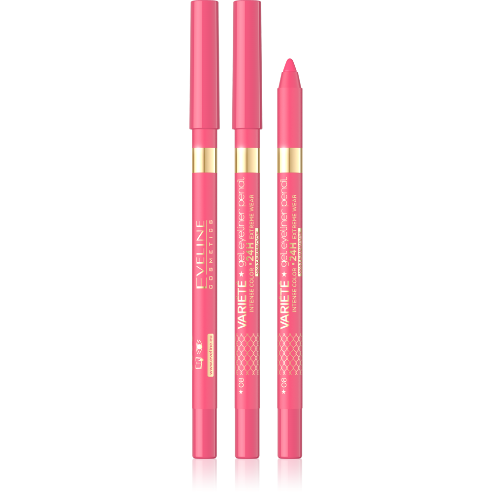 Eveline Variete Waterproof Gel Eyeliner Pencil No.09 Pink 1 Piece