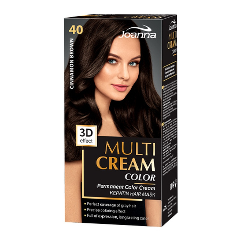 Joanna Multi Cream Color 3D Effect Farba Nr 40 Cynamonowy Brąz 1 Sztuka