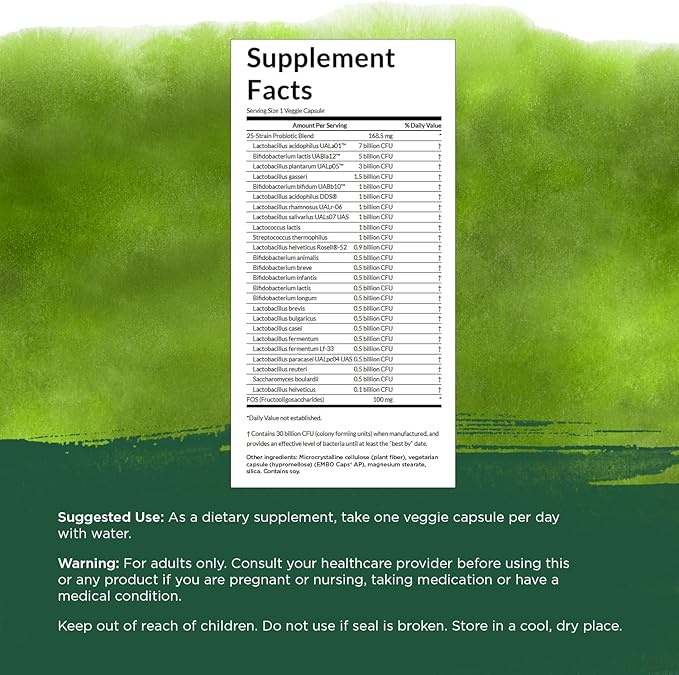 Swanson Epic Pro 25-Strain Probiotic 30 Kapsules