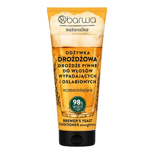 Barwa Naturalna Wzmacniająca Odżywka Drożdżowa w Tubie dla Włosów Wypadających i Osłabionych 200ml