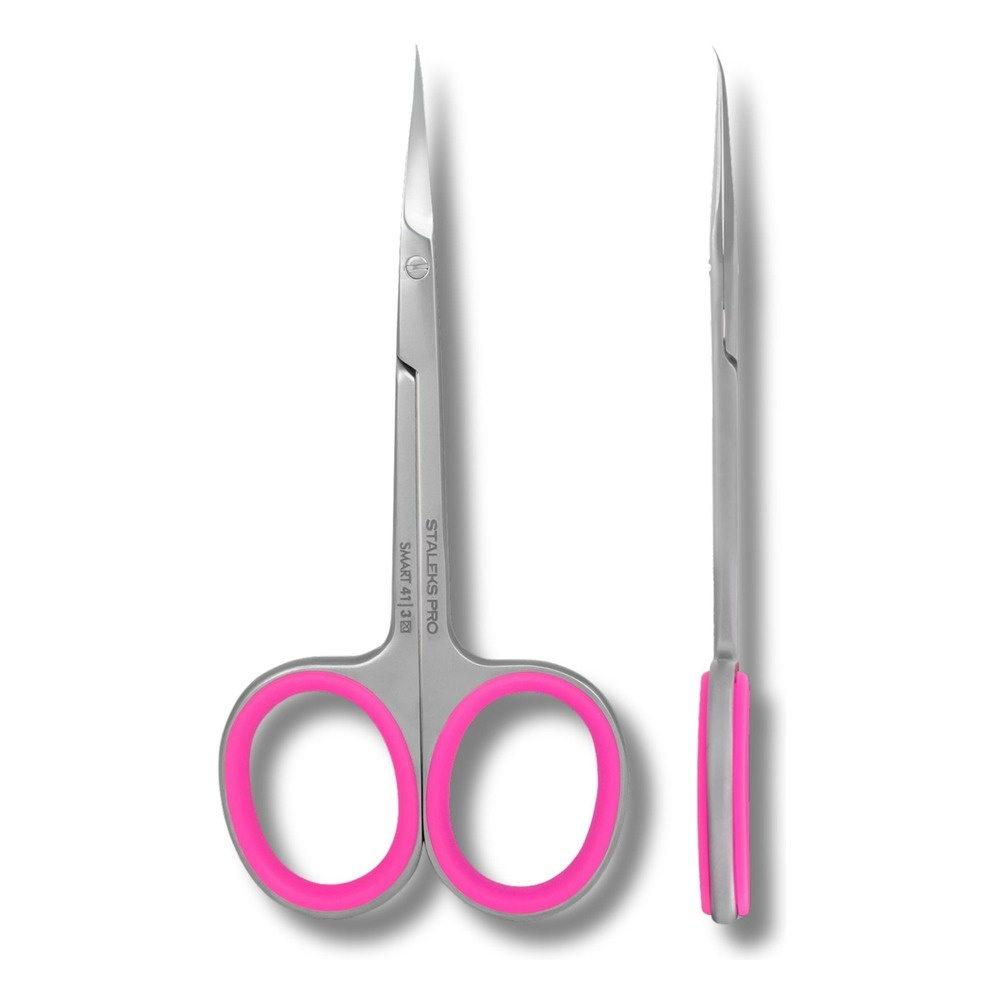Staleks Smart 41 Type 3 Cuticle Scissors With Hook Tip Professional Manicure 1pc