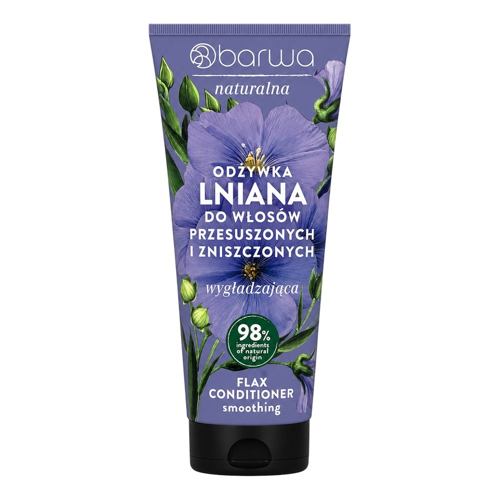 Barwa Naturalna lniana Wzmacniająca Odżywka do Włosów Słabych i Łamliwych 200ml