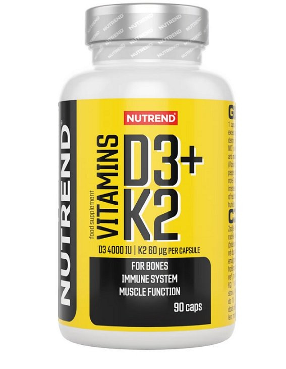 Nutrend Vitamins D3 + K2 for Bone Health and Immune Support 90 Caps