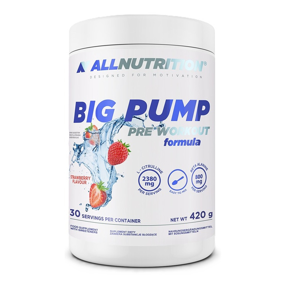 Allnutrition Big Pump Formuła Przedtreningowa Strawberry 420g