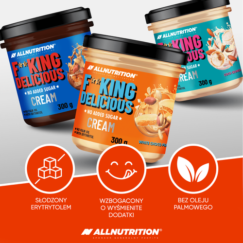 AllNutrition Fitking Delicious Cream White Choco Peanut 300g