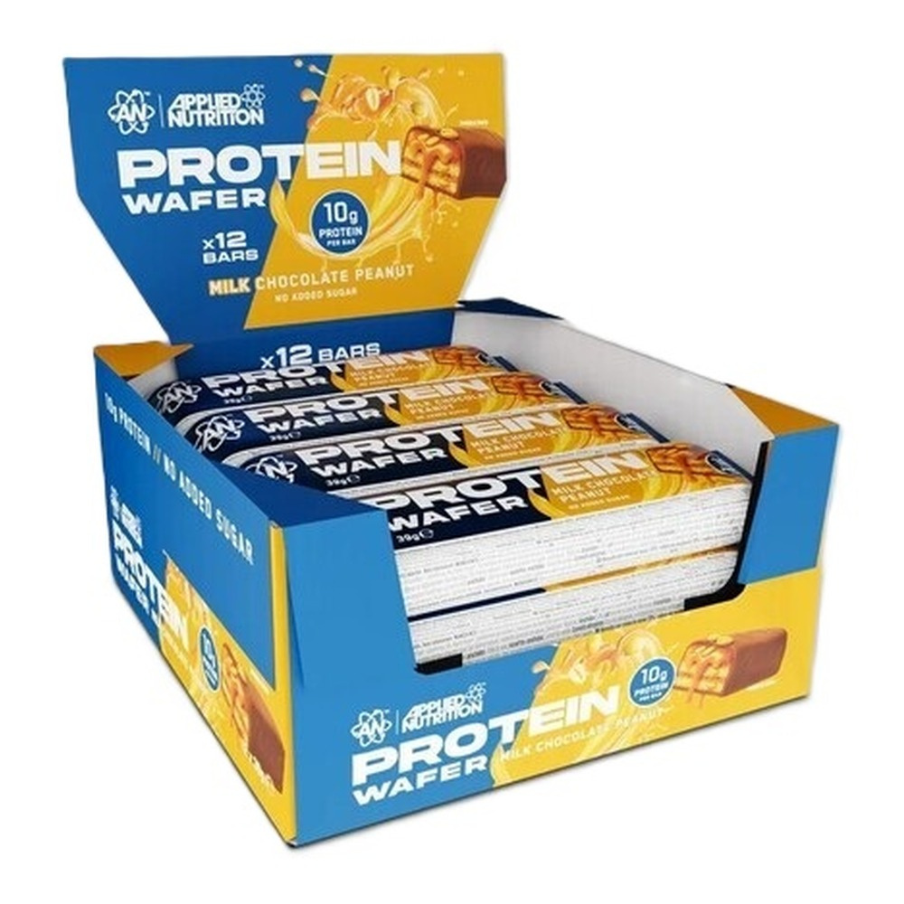 Applied Nutrition Wafel proteinowy, Mleczna czekolada i orzech ziemny 12 x 39g