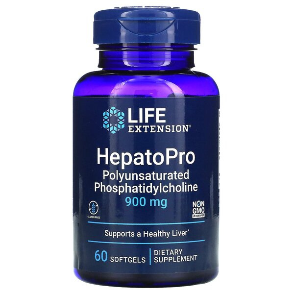 Life Extension HepatoPro Polyunsaturated Phosphatidylcholine 900mg For Liver Support 60 Softgels