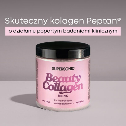 Supersonic Collagen Beauty Drink o Smaku Owoców Tropikalnych 180g