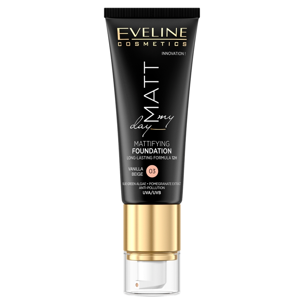 Eveline Matt My Day Light Mattifying Moisturizing Foundation Matte No. 03 Vanilla Beige 40ml