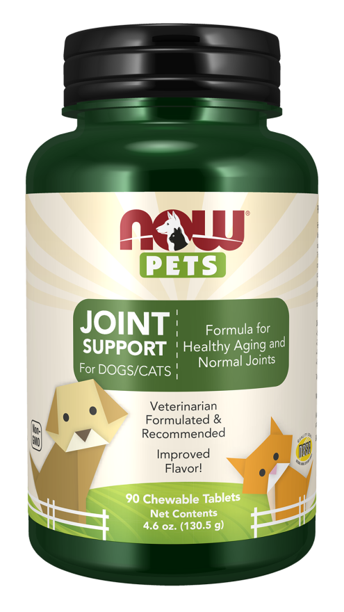 Now Foods Pets Suplementy Wspomagające Stawy dla Psów i Kotów 90 Tabletek