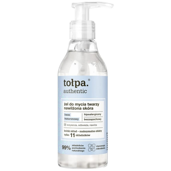 Tolpa Authentic Moisturized Skin Washing Gel Face and Eye Cleanser 195ml
