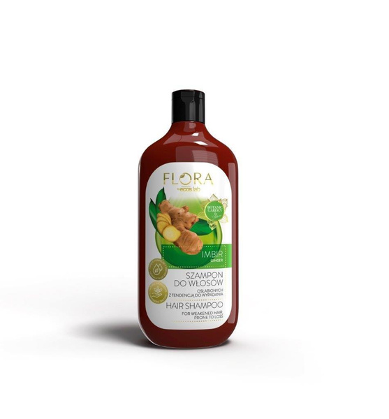 Flora by EcosLab Ginger Shampoo for Weakened Hair Prone to Loss 500ml
