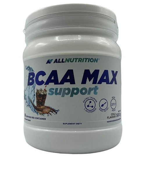 Allnutrition BCAA Max Support BCAA w Proszku z Glutaminą i Tauryną Na Wsparcie Mięśni 500g