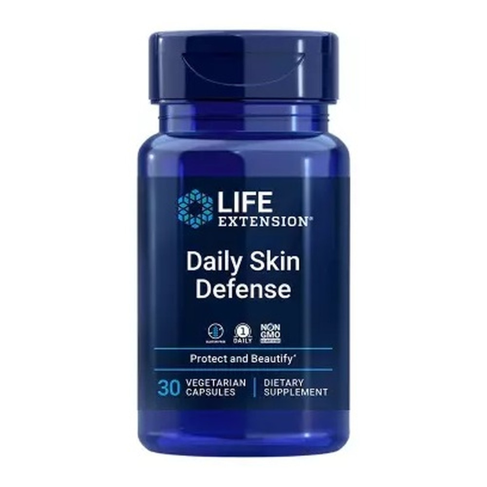 Life Extension Daily Skin Defense Supplement for Skin Health 30 Vcaps