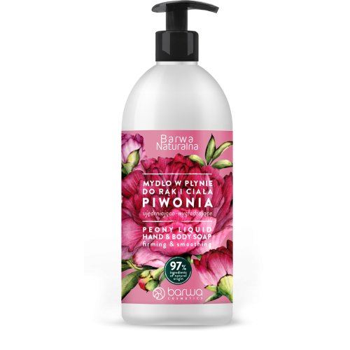 Barwa Natural Firming and Smoothing Liquid Soap Peony 500ml