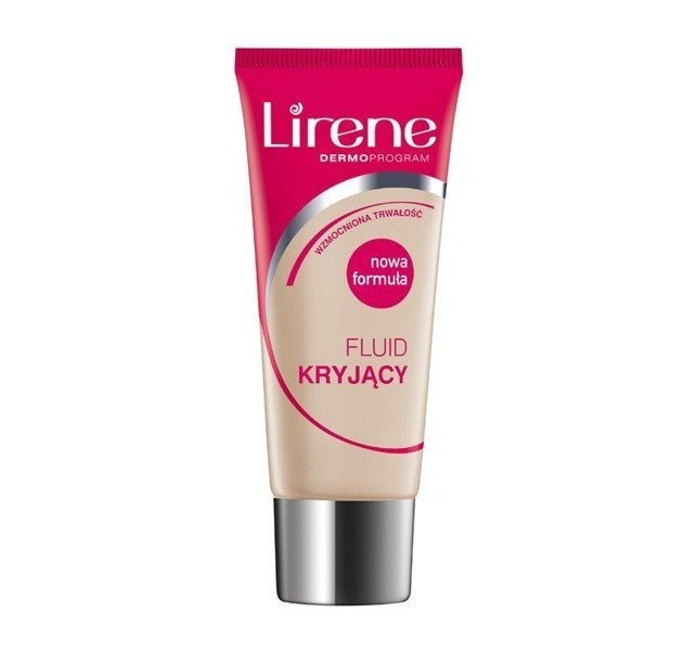 Lirene Fluid Kryjący 24 Ciepły Beż Nowa Formuła Wzmocniona Trwałość 30ml