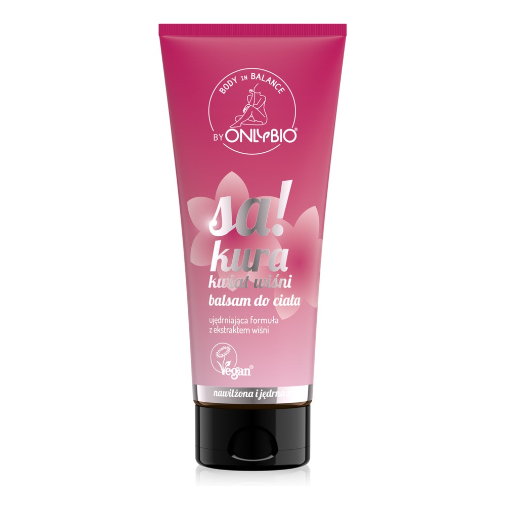 OnlyBio Body in Balance Nawilżajacy Balsam do Ciała Sakura Kwiat Wiśni 200ml