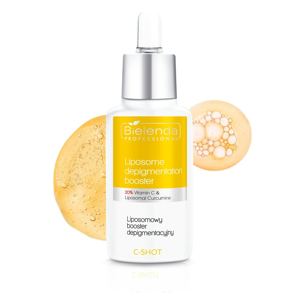 Bielenda Professional C-Shot Liposomal Depigmentation Booster 20% Vitamin C and Liposomal Curcumin for Mature Skin 30ml