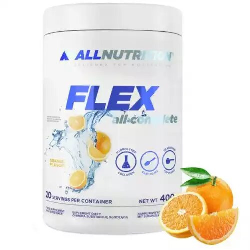 Allnutrition Flex All Complete Kolagen Hydrolizowany w Proszku Pomarańcza 400g