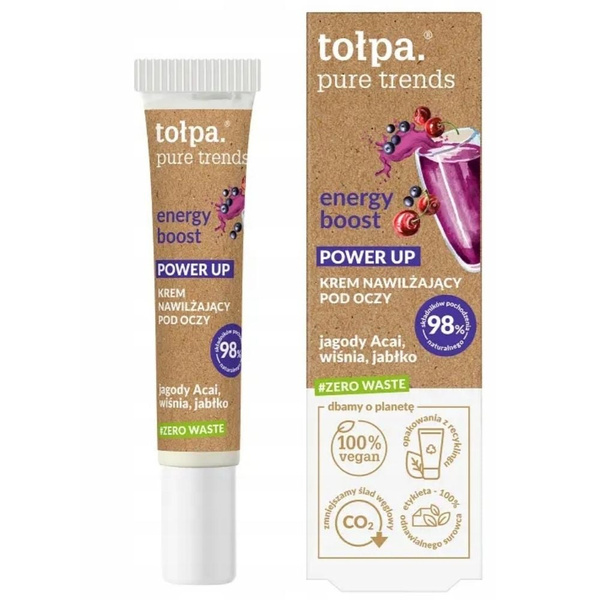 Tolpa Pure Trends Energy Boost Energetyzujący krem pod oczy nawilżenie i pielęgnacja przeciw zmęczeniu 15ml