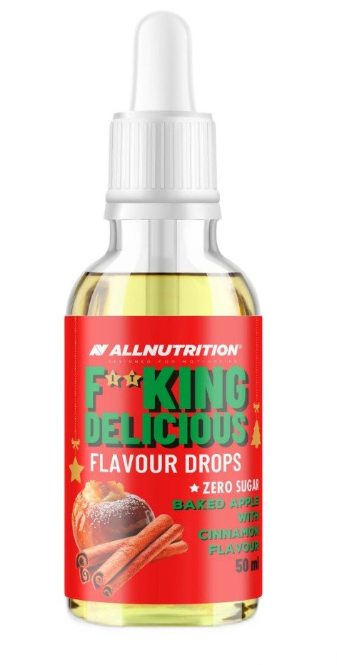 Allnutrition Fitking Delicious Flavour Drops Baked Apple with Cinnamon 50ml