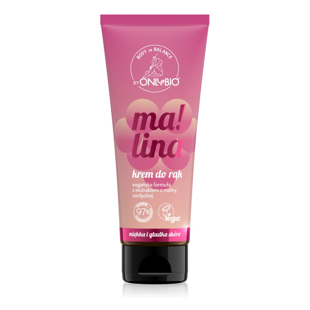 OnlyBio Hand in Balance Hand Cream with Nordic Raspberry Extract for Dry Skin 50ml
