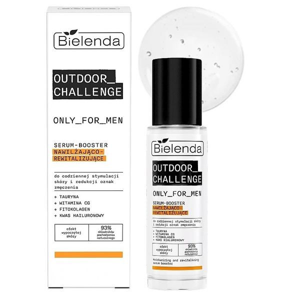 Bielenda Only for Men Outdoor Challenge Nawilżające Rewitalizujące Serum - Booster na Dzień i na Noc 30ml