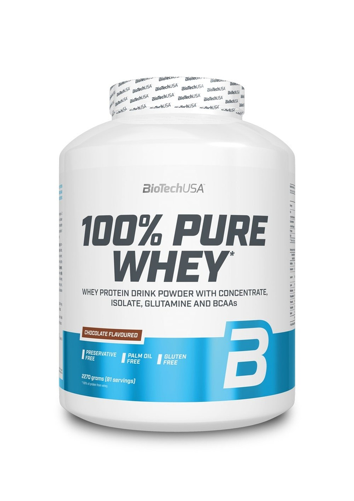 BioTechUSA 100% Pure Whey Milk Rice Protein Supplement For Muscle Support 2270g