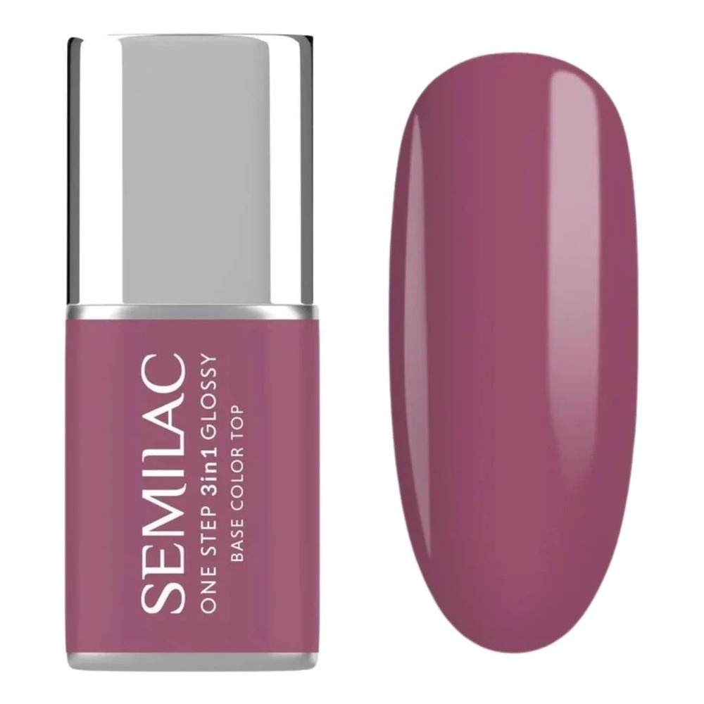 Semilac One Step 3in1 Hybrid Gel Polish S205 Purple Beige 7ml