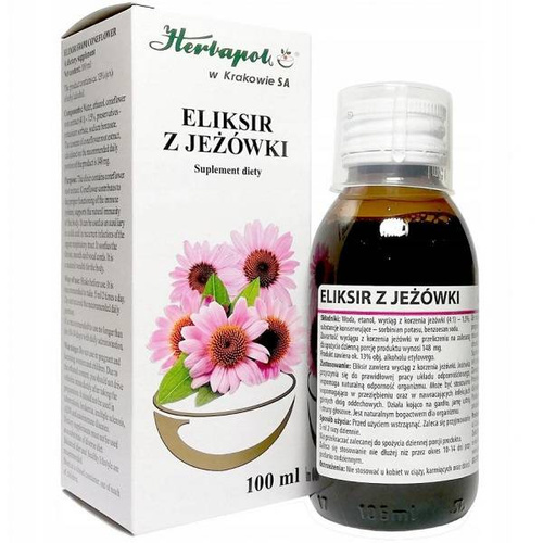 Herbapol Eliksir z Jeżówki dla Wsparcia Układu Odpornościowego i Przeziębienie 100ml