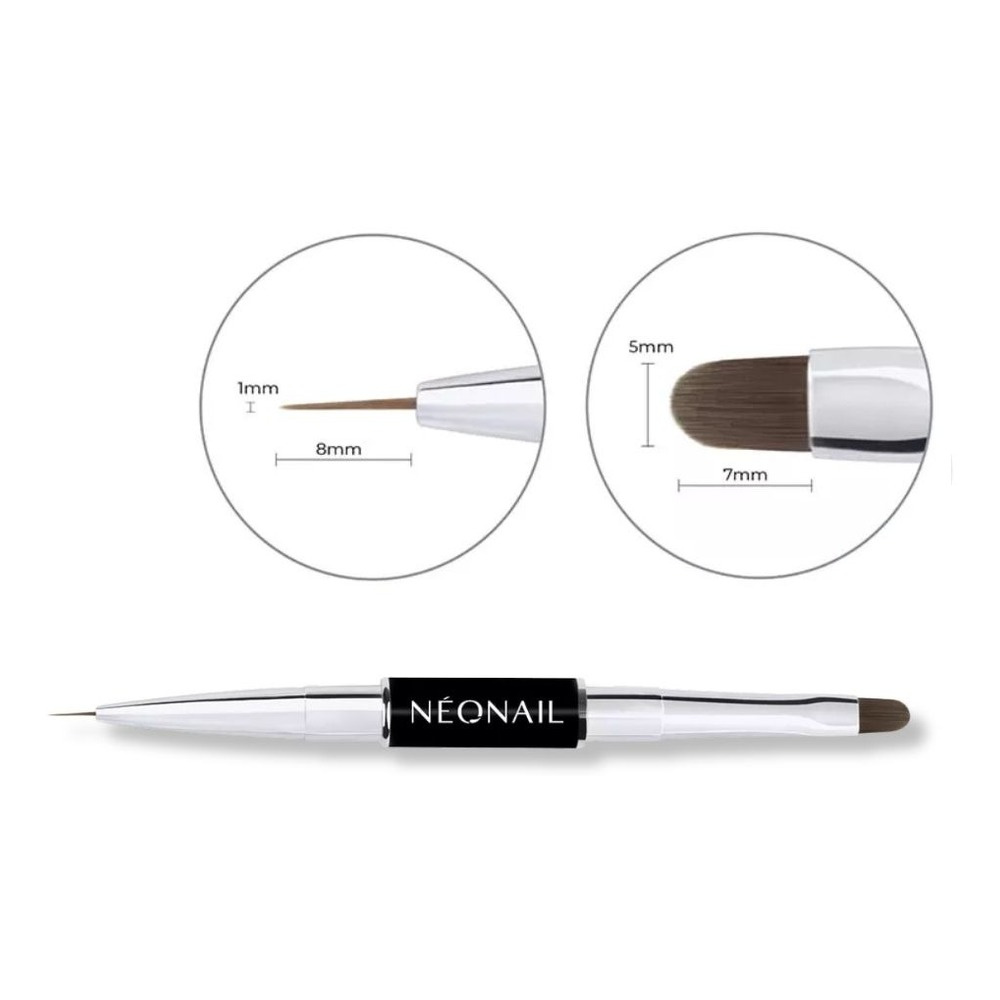 Neonail Pędzelek do Zdobień Duo Tip 1 Sztuka