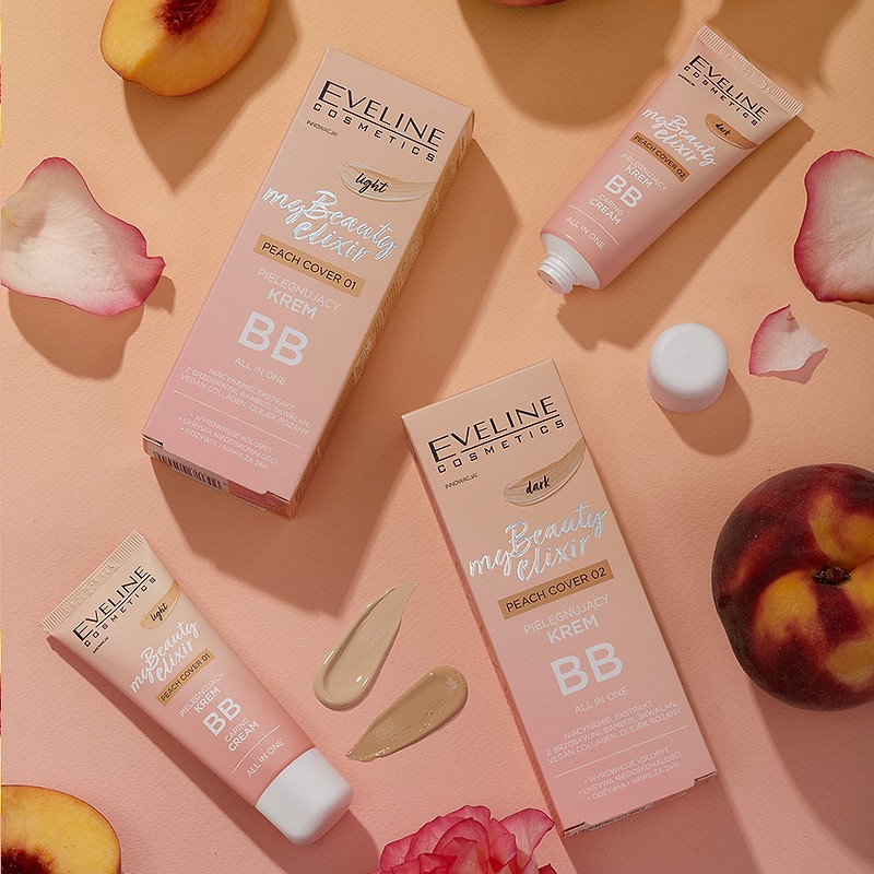 Eveline My Beauty Elixir Nourishing BB Cream All In One Dark Peach Cover No. 2 30ml