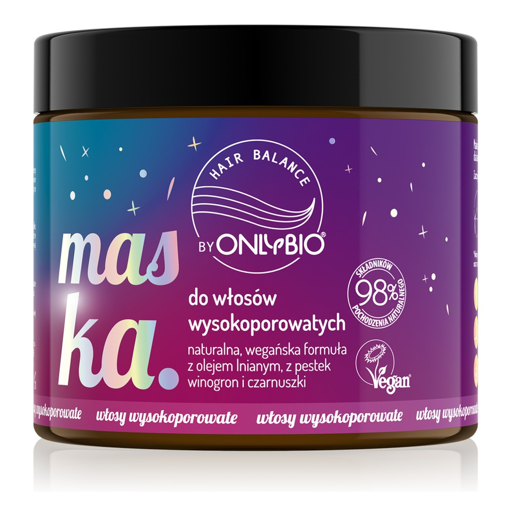 Onlybio Mask for High Porosity Hair with Linseed Oil and Black Cumin 400ml