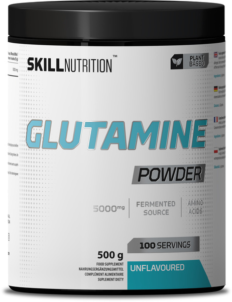 Skill Nutrition Glutamine Powder 500g for muscle recovery