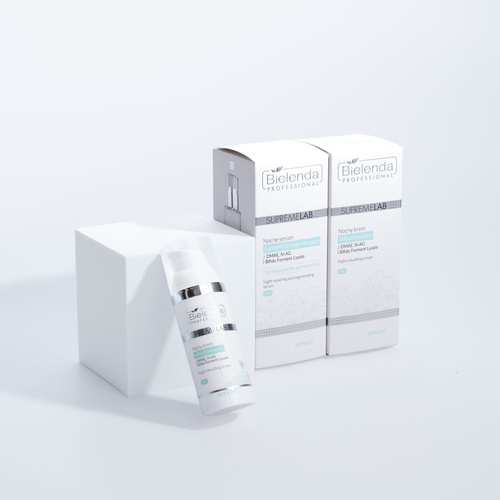 Bielenda Professional Supremelab Night Cream with DMAE N-AG Bifida Ferment Lysate for Mature Dry and Dehydrated Skin 50ml