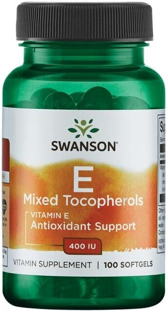 Swanson Vitamin E Mixed Tocopherols 400 IU 100 Kapsułek