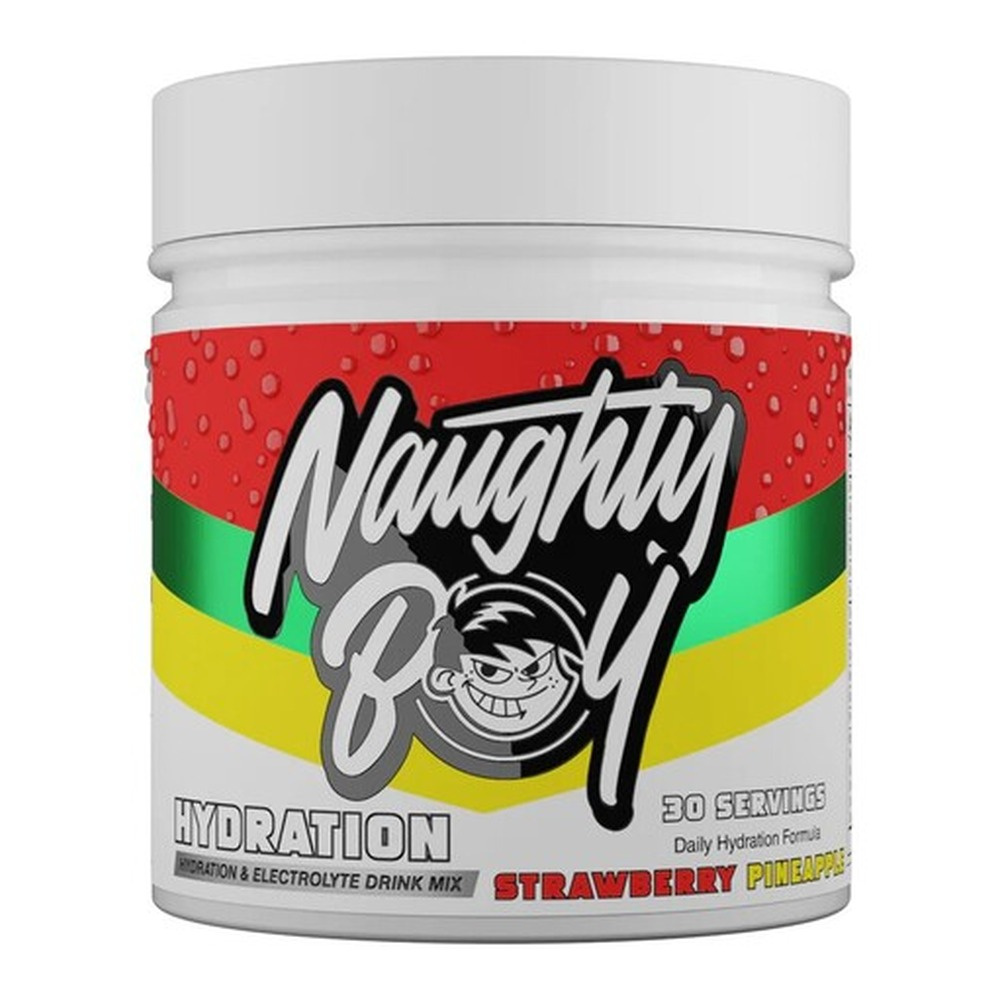 Naughty Boy Hydration Strawberry Pineapple Electrolyte Drink with Creatine 255g