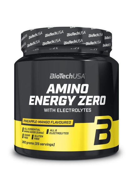 BioTechUSA Amino Energy Zero with Electrolytes EAA Powder with Caffeine For Endurance and Hydration 360g