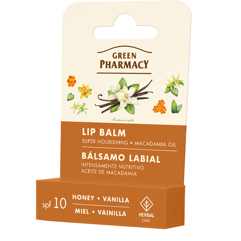 Green Pharmacy Moisturizing Lip Balm SPF10 Honey and Vanilla 3,6g