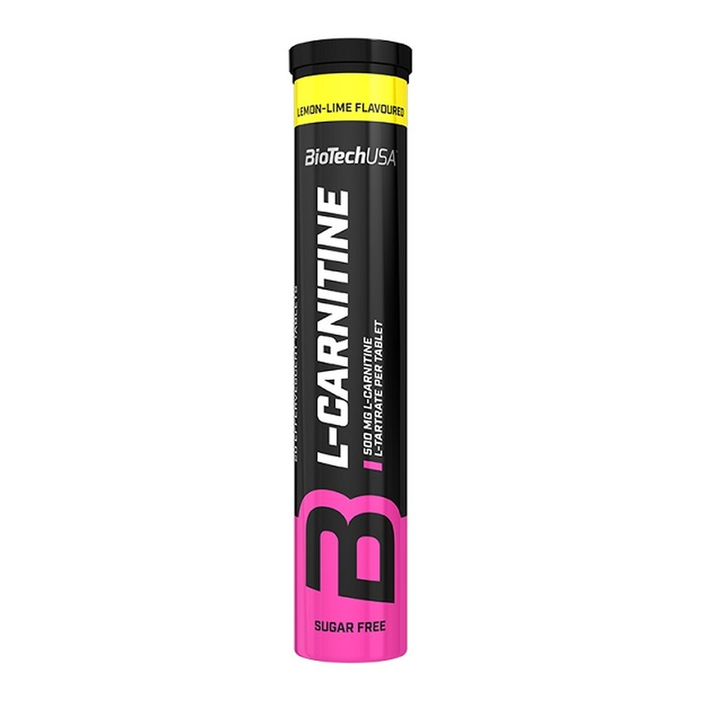 BioTechUSA L-Carnitine Effervescent L-Carnitine Effervescent Tablets, 500mg (Lemon) 20 tablets
