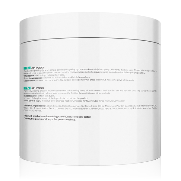 Apis Professional Api Podo Cleansing Foot Scrub with Dead Sea Salt and Volcanic Lava 700g