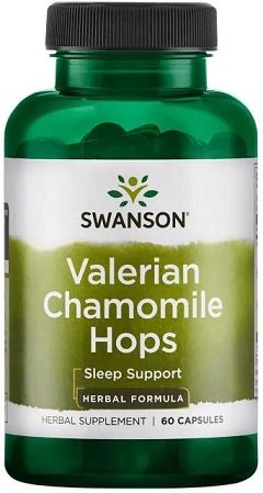Swanson Valerian, Chamomile & Hops - 60 caps
