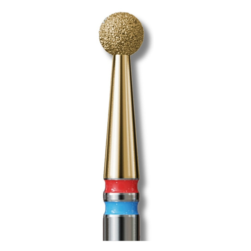 IQ Nails Diamond DuoFrez Frez do Paznokci Smart Gold Line Kształt Kuli Drobne Standardowe Ziarno Powłoka ZRN 001.FM.025Z 1 Sztuka