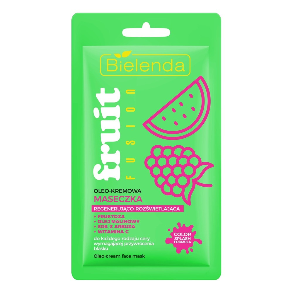 Bielenda Fruit Fusion Oleo Regenerating and Brightening Cream Mask 8g