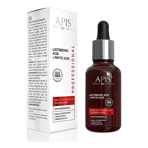 Apis Professional Pro-Lift Spicule Technology Lactobionnic Acid+ Phytic Acid with Microneedles 30ml