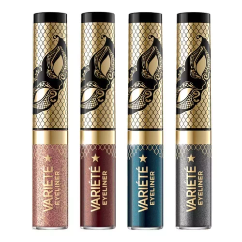 Eveline Variete Wodoodporny Kolorowy Eyeliner w Kałamarzu Nr 04 Silver Dust 4ml