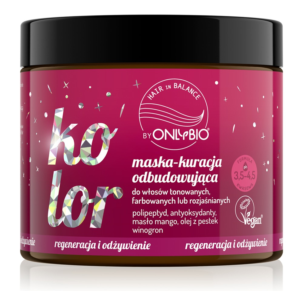 OnlyBio Hair in Balance Color Mask - Regenerating Treatment 280ml