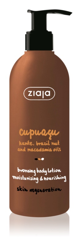 Ziaja Cupuacu Nawilżająco Odżywcze Brązujące Mleczko do Ciała Vegan 300ml