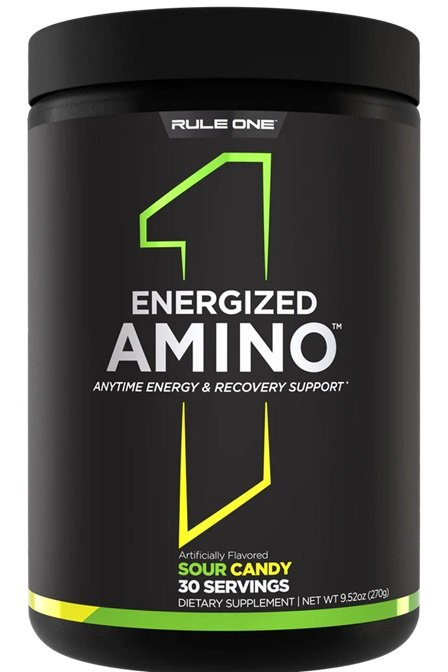 Rule One Energized Amino, Sour Candy - 270g